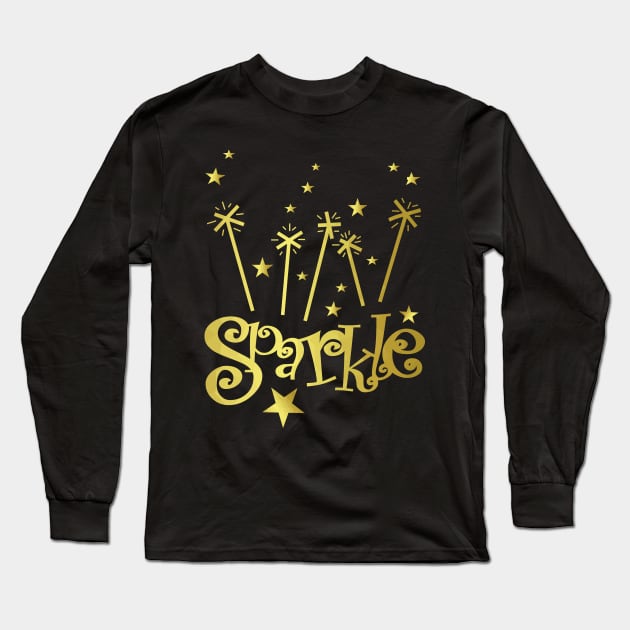 Sparkle And Shine Long Sleeve T-Shirt by SartorisArt1